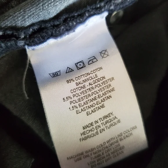 FREE PEOPLE Gray Straight-Leg Cropped Raw Fringe Hem Denim Jeans‎ Women's SZ 30 - Picture 10 of 11